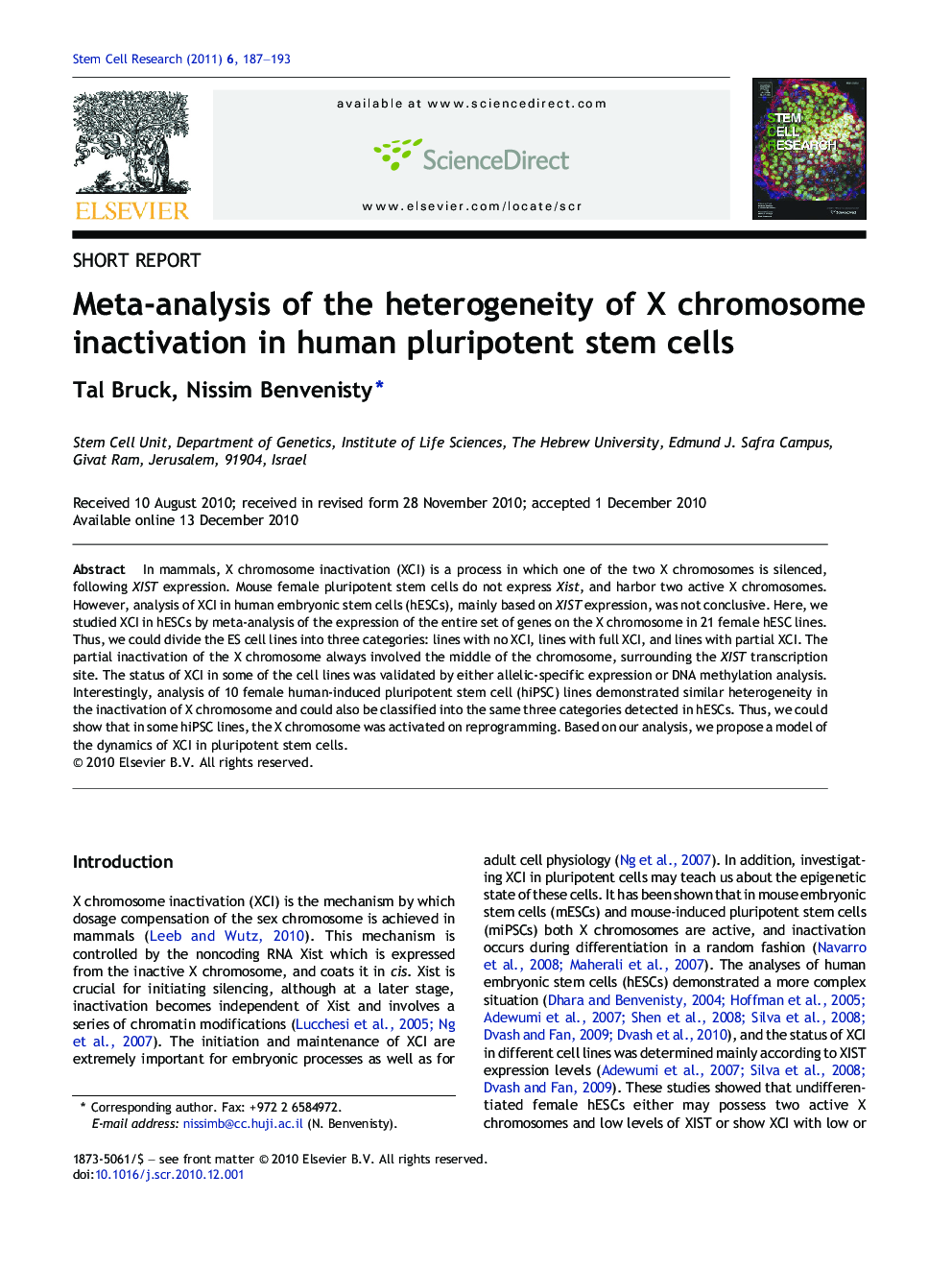 Meta-analysis of the heterogeneity of X chromosome inactivation in human pluripotent stem cells