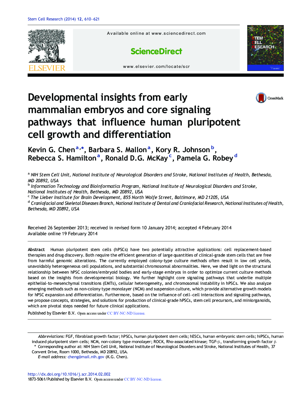 Developmental insights from early mammalian embryos and core signaling pathways that influence human pluripotent cell growth and differentiation