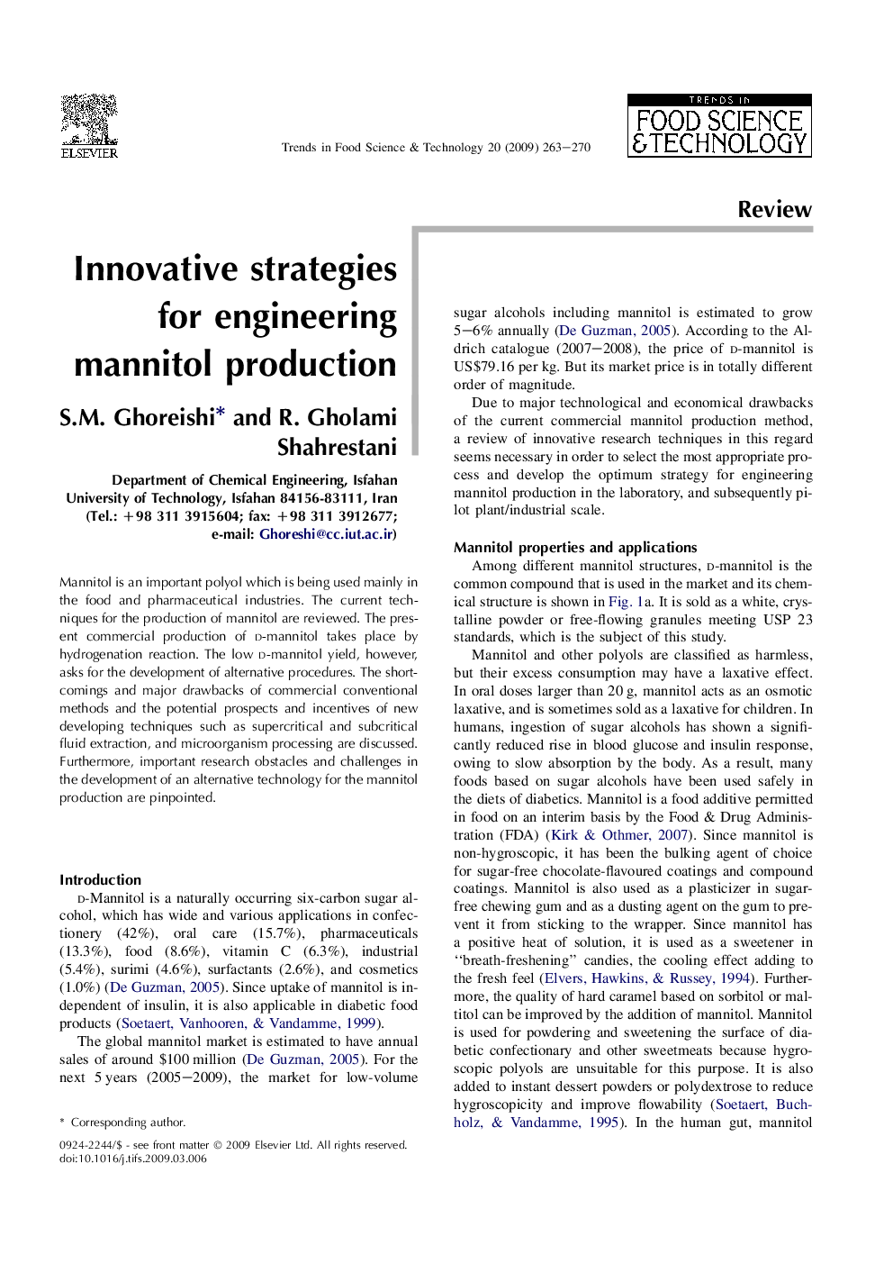 Innovative strategies for engineering mannitol production