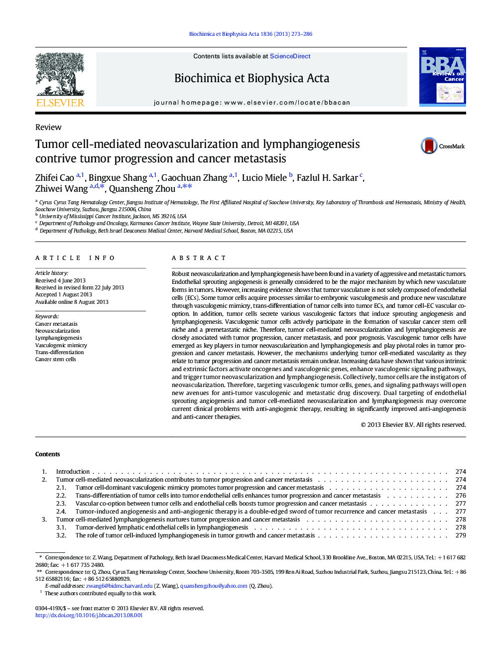 Tumor cell-mediated neovascularization and lymphangiogenesis contrive tumor progression and cancer metastasis