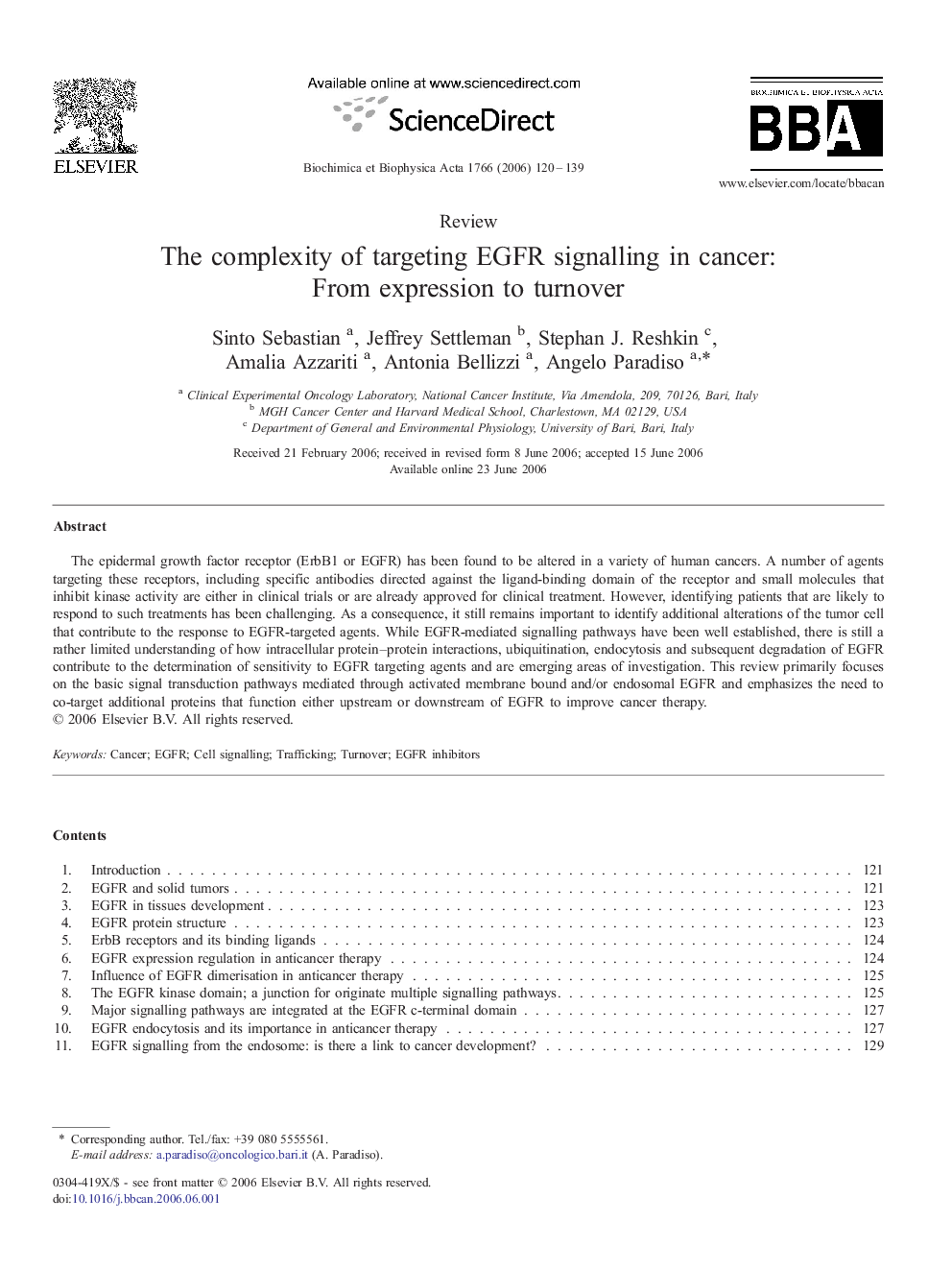 The complexity of targeting EGFR signalling in cancer: From expression to turnover