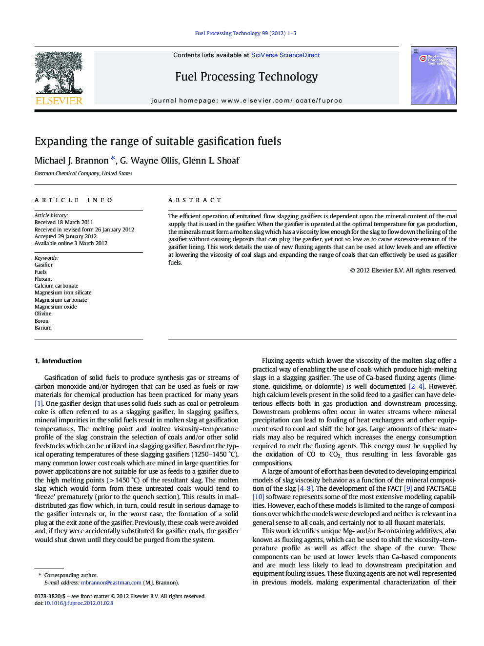 Expanding the range of suitable gasification fuels