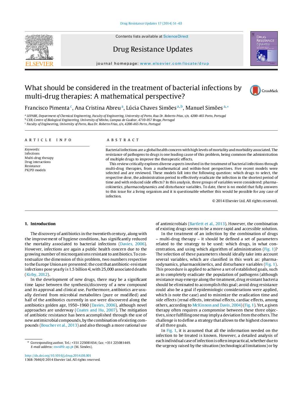 What should be considered in the treatment of bacterial infections by multi-drug therapies: A mathematical perspective?