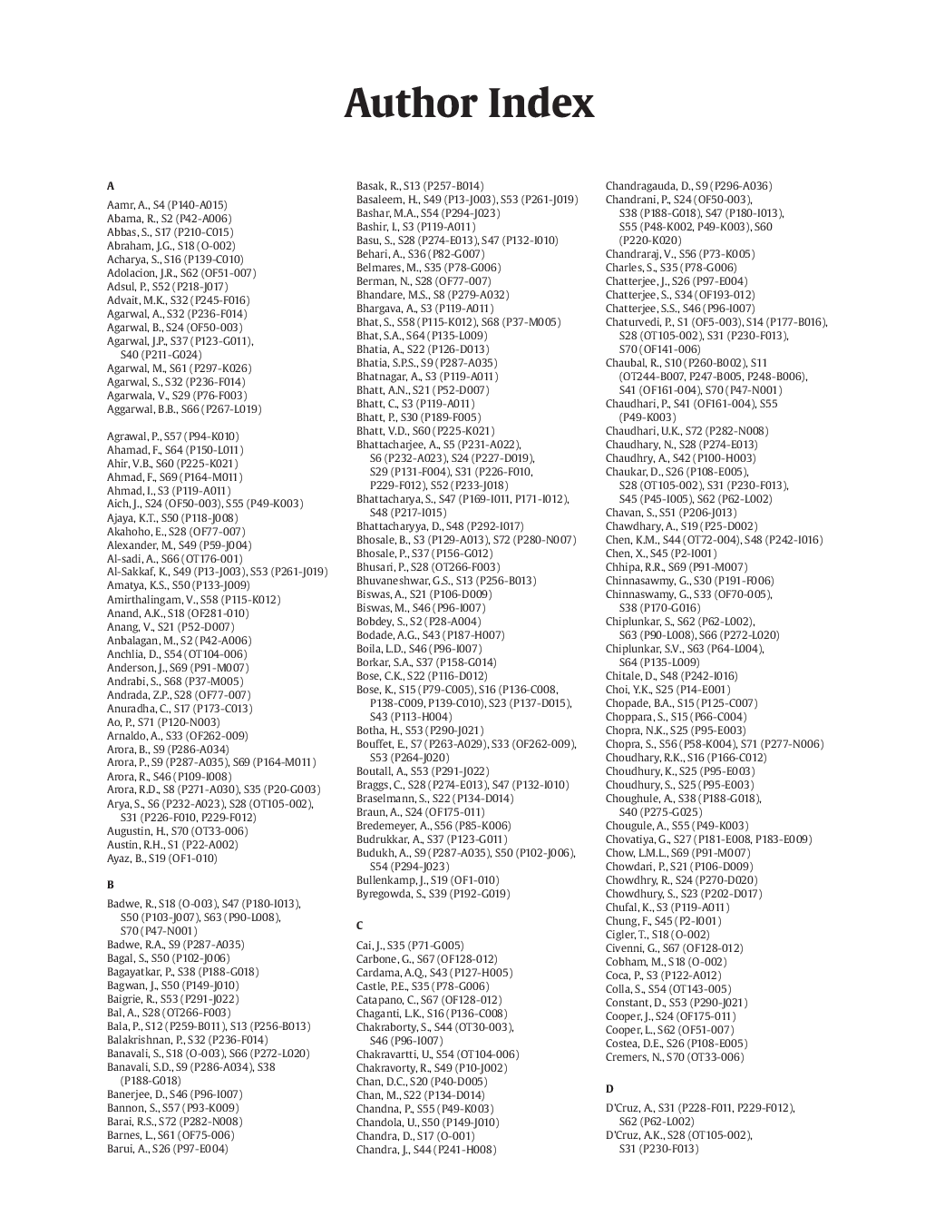Author Index