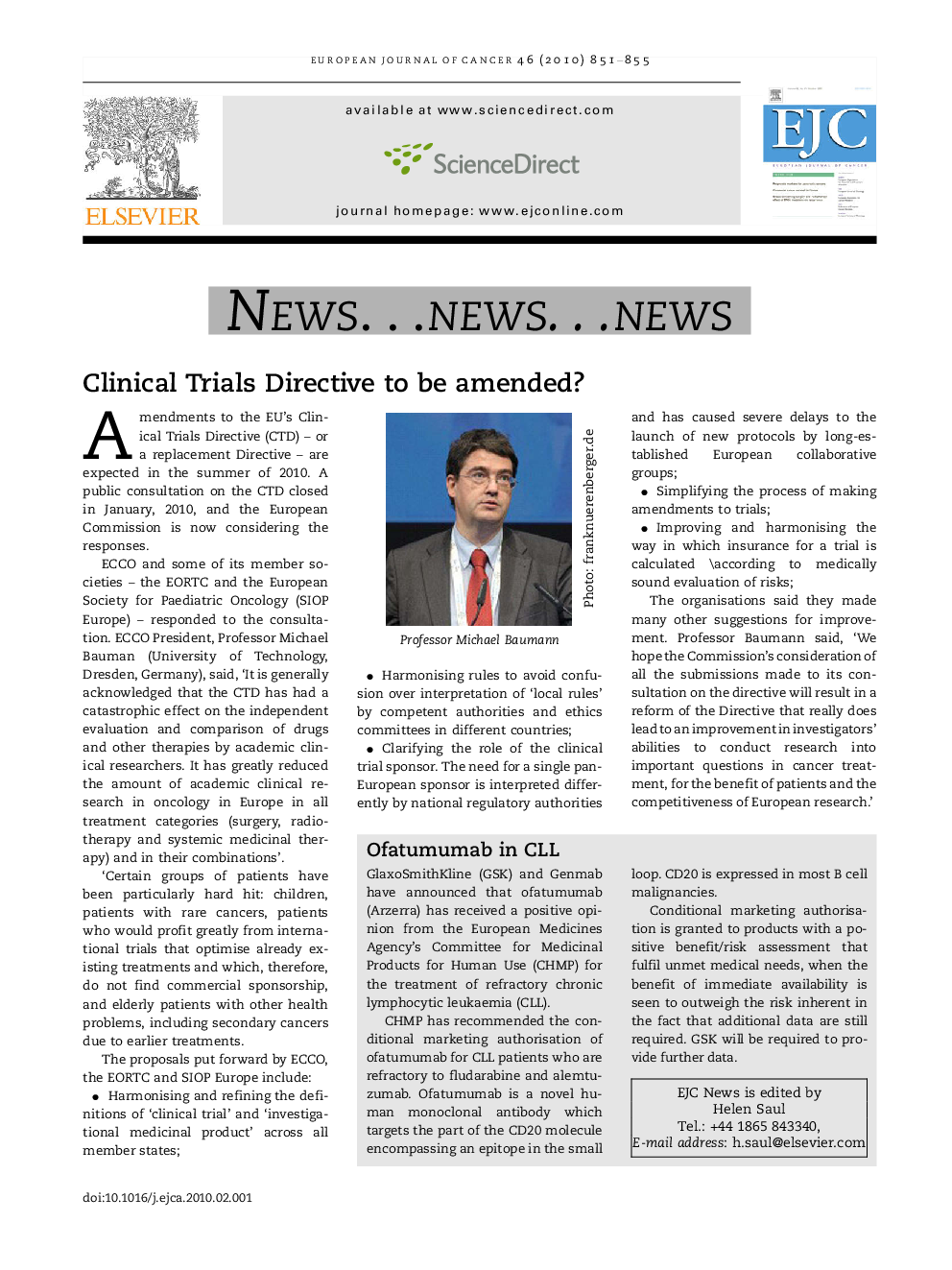 EJC NEWS, Issue 5, 2010