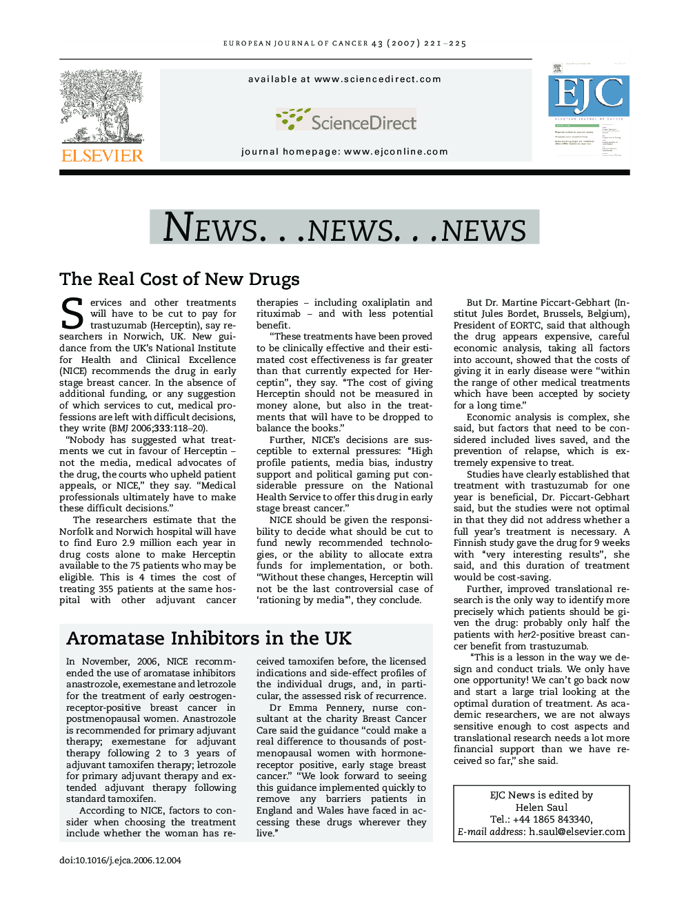 EJC NEWS, ISSUE 2, 2007