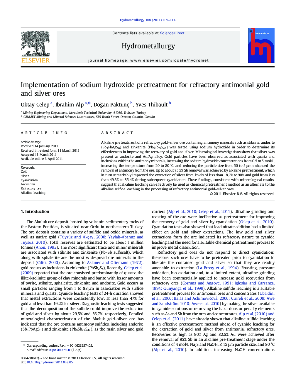 Implementation of sodium hydroxide pretreatment for refractory antimonial gold and silver ores