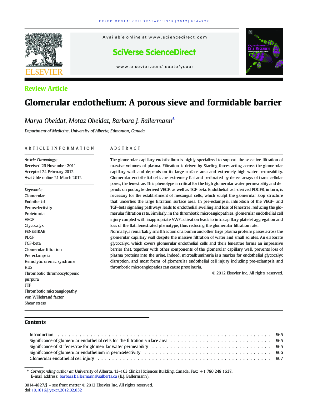 Glomerular endothelium: A porous sieve and formidable barrier