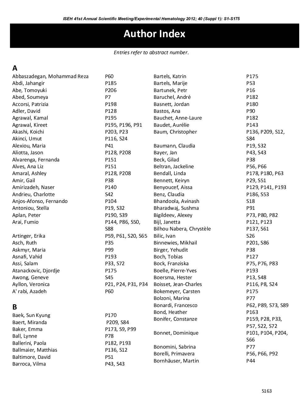 Author Index