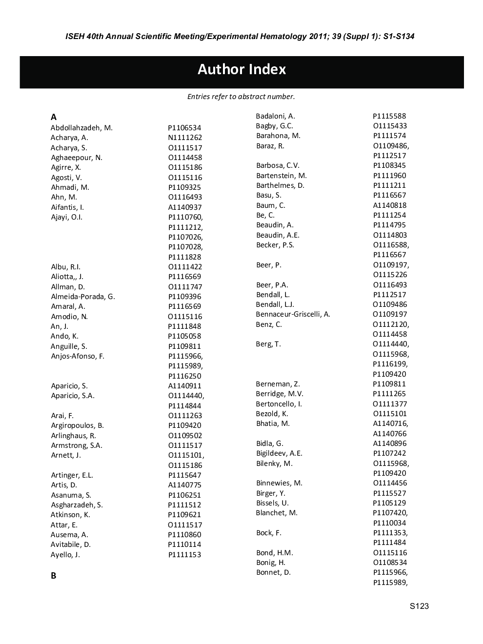 Author Index