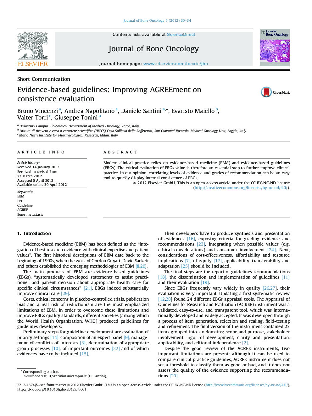 Evidence-based guidelines: Improving AGREEment on consistence evaluation