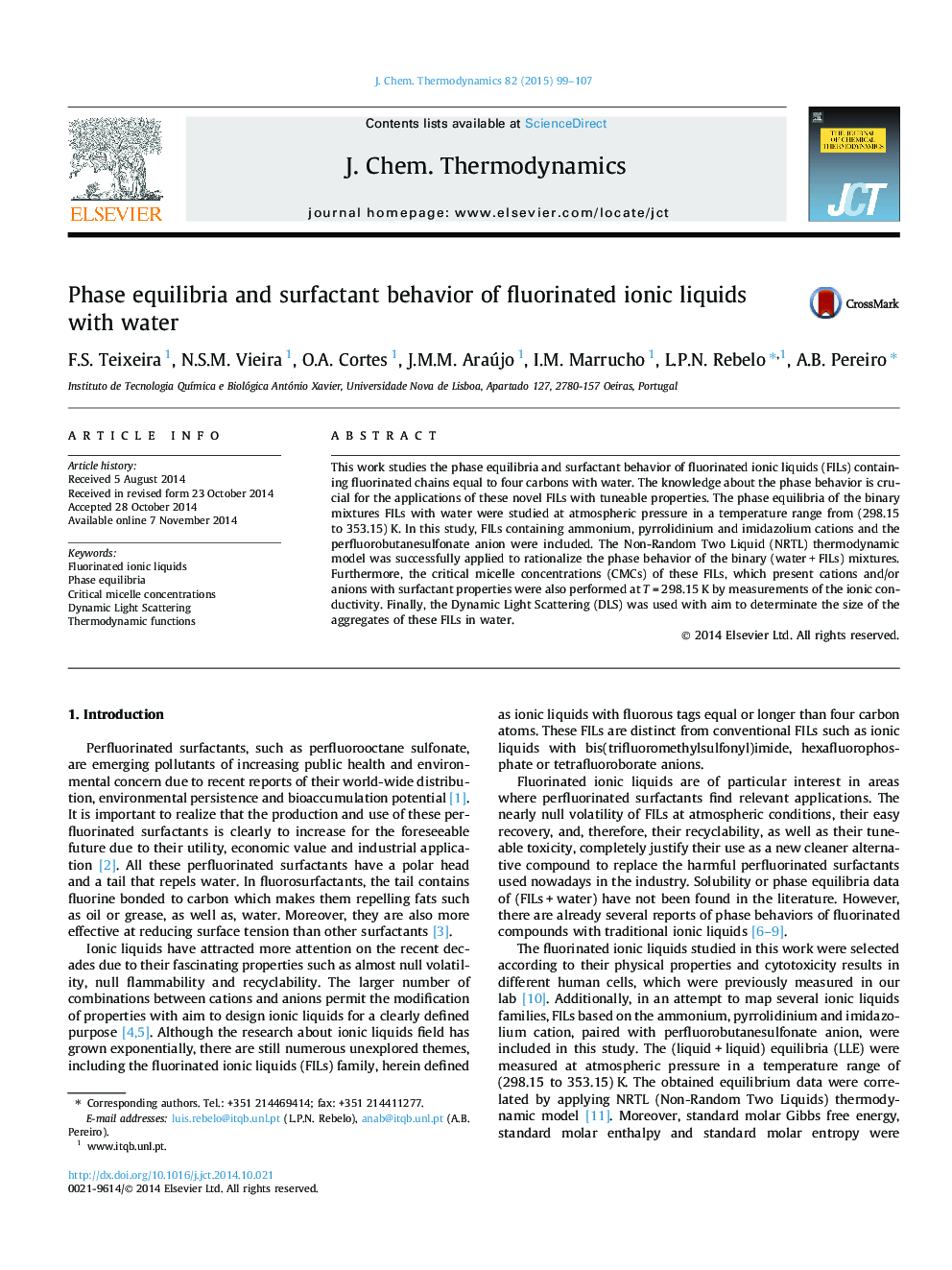 Phase equilibria and surfactant behavior of fluorinated ionic liquids with water