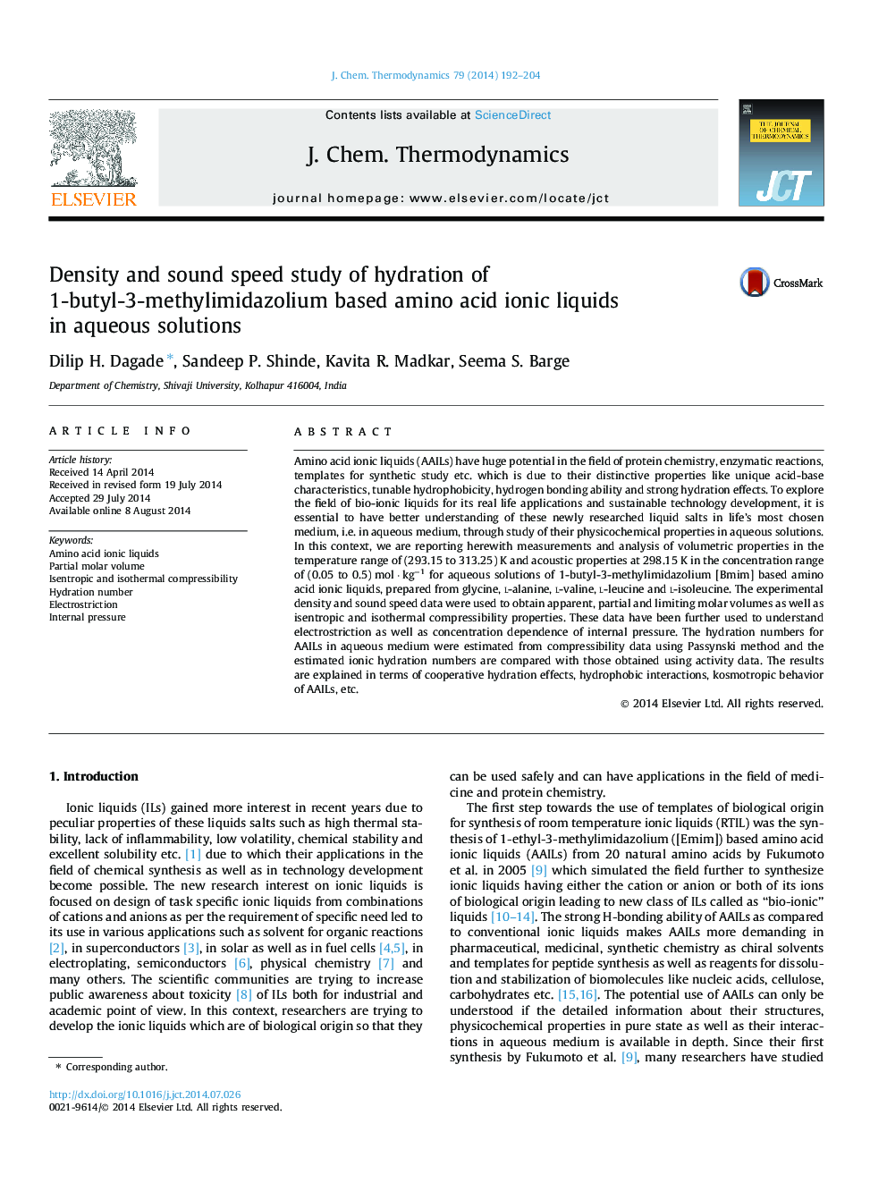 Density and sound speed study of hydration of 1-butyl-3-methylimidazolium based amino acid ionic liquids in aqueous solutions