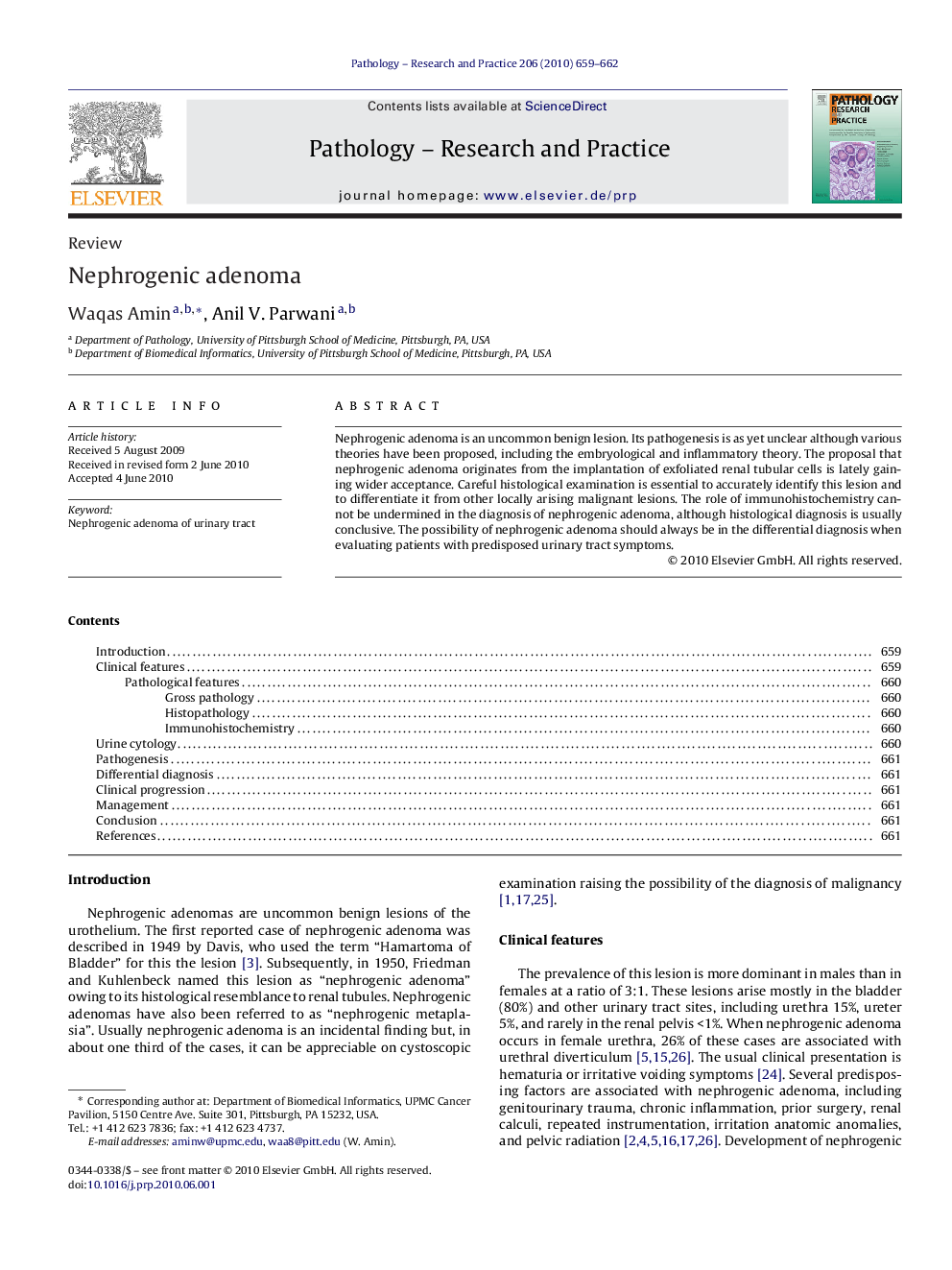 Nephrogenic adenoma