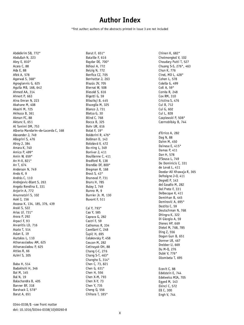 Author and Subject Index