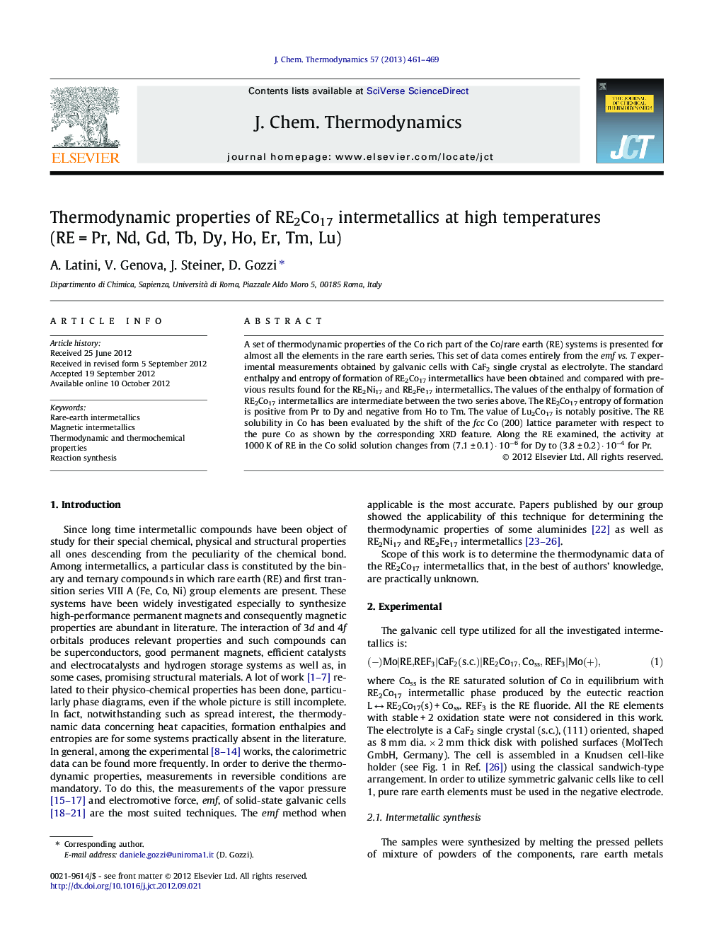 Thermodynamic properties of RE2Co17 intermetallics at high temperatures (RE = Pr, Nd, Gd, Tb, Dy, Ho, Er, Tm, Lu)