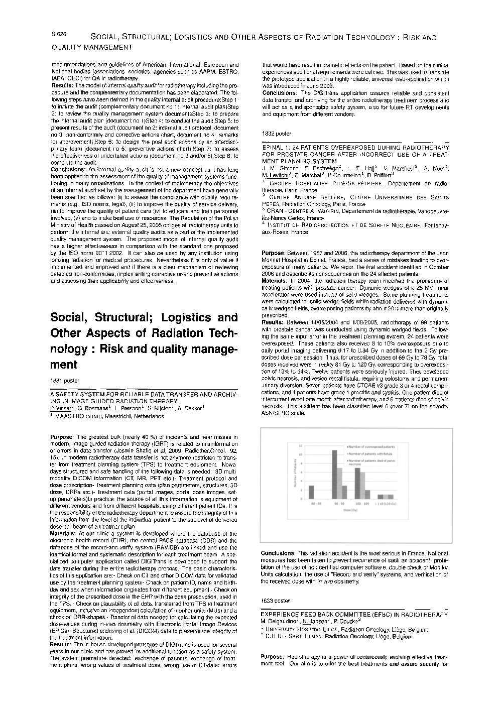 Social, structural, logistics and other aspects of radiation technology: Risk and quality management
