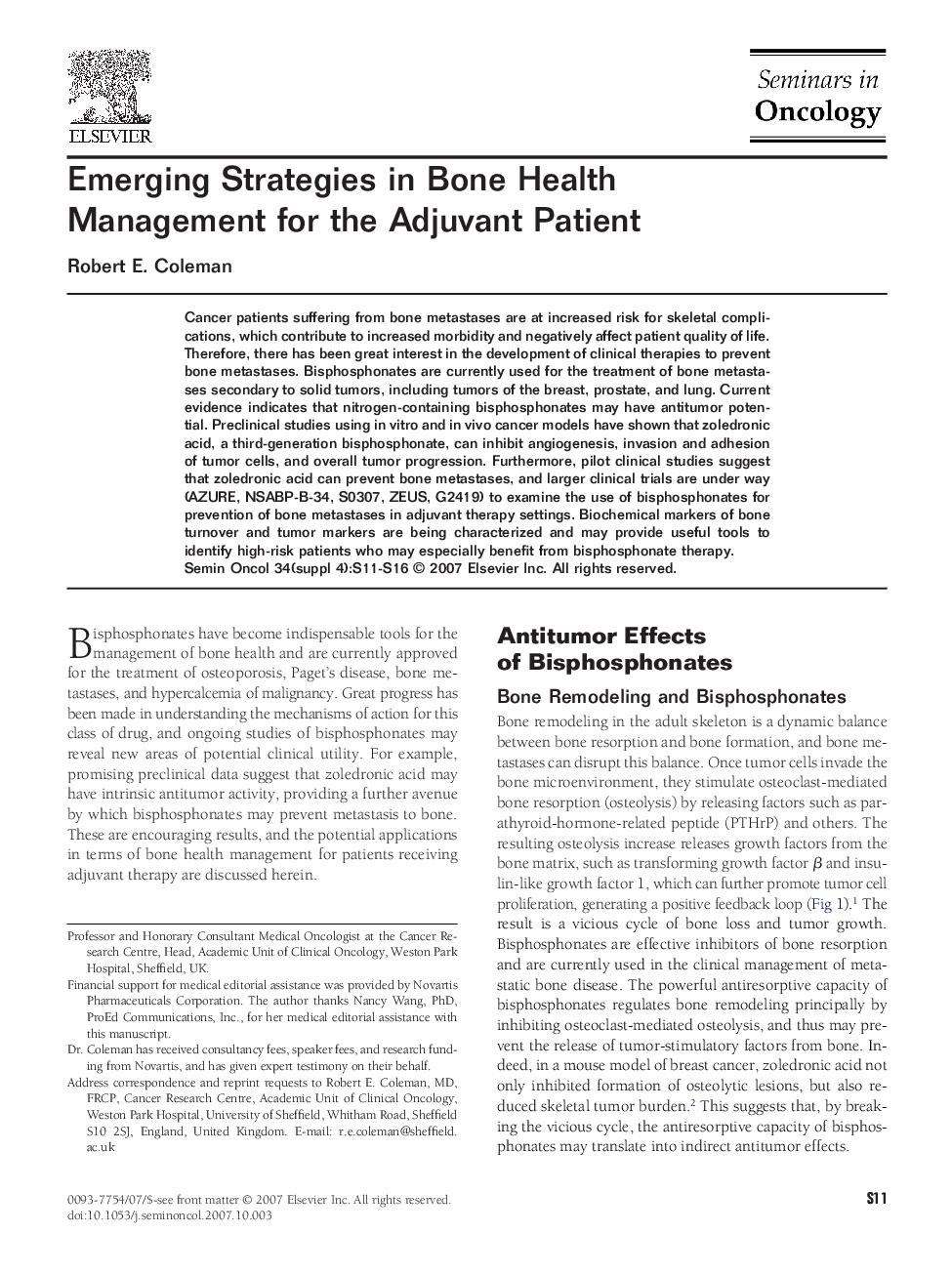 Emerging Strategies in Bone Health Management for the Adjuvant Patient