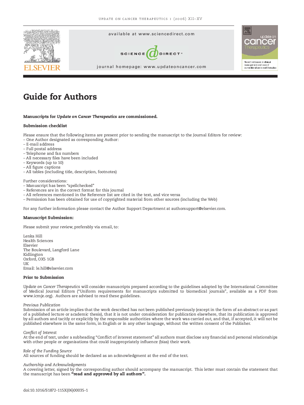 Guide for Authors