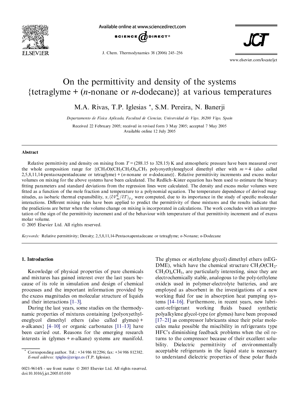 On the permittivity and density of the systems {tetraglyme + (n-nonane or n-dodecane)} at various temperatures