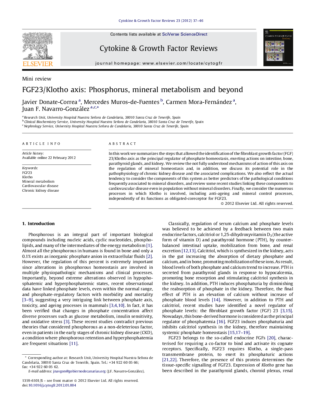 FGF23/Klotho axis: Phosphorus, mineral metabolism and beyond