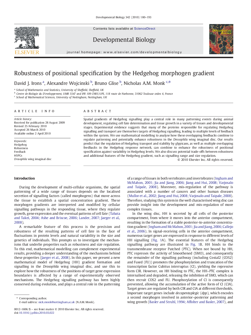 Robustness of positional specification by the Hedgehog morphogen gradient