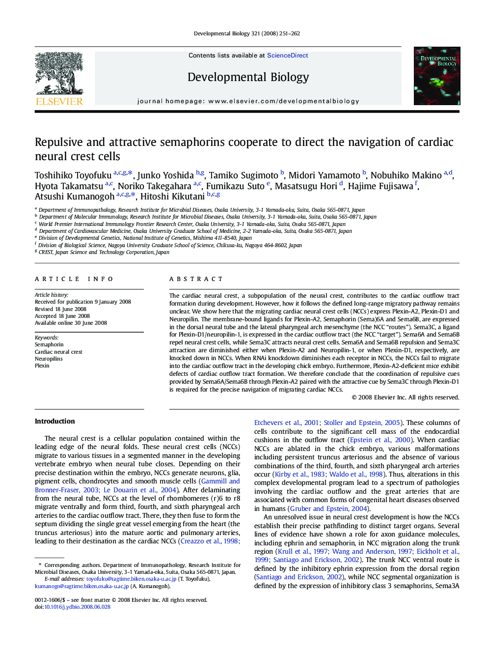 Repulsive and attractive semaphorins cooperate to direct the navigation of cardiac neural crest cells