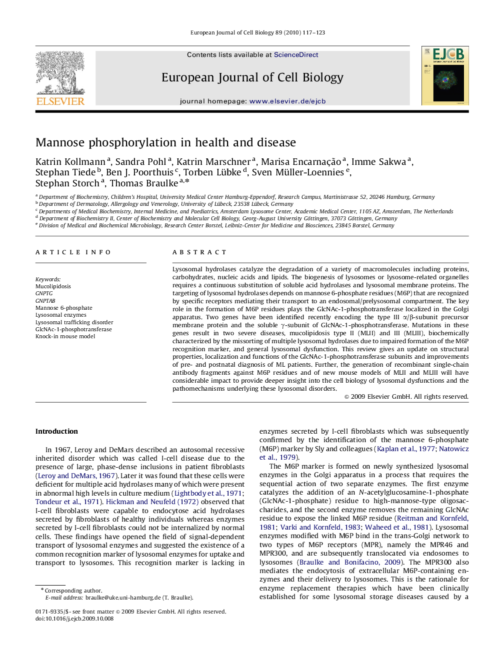 Mannose phosphorylation in health and disease