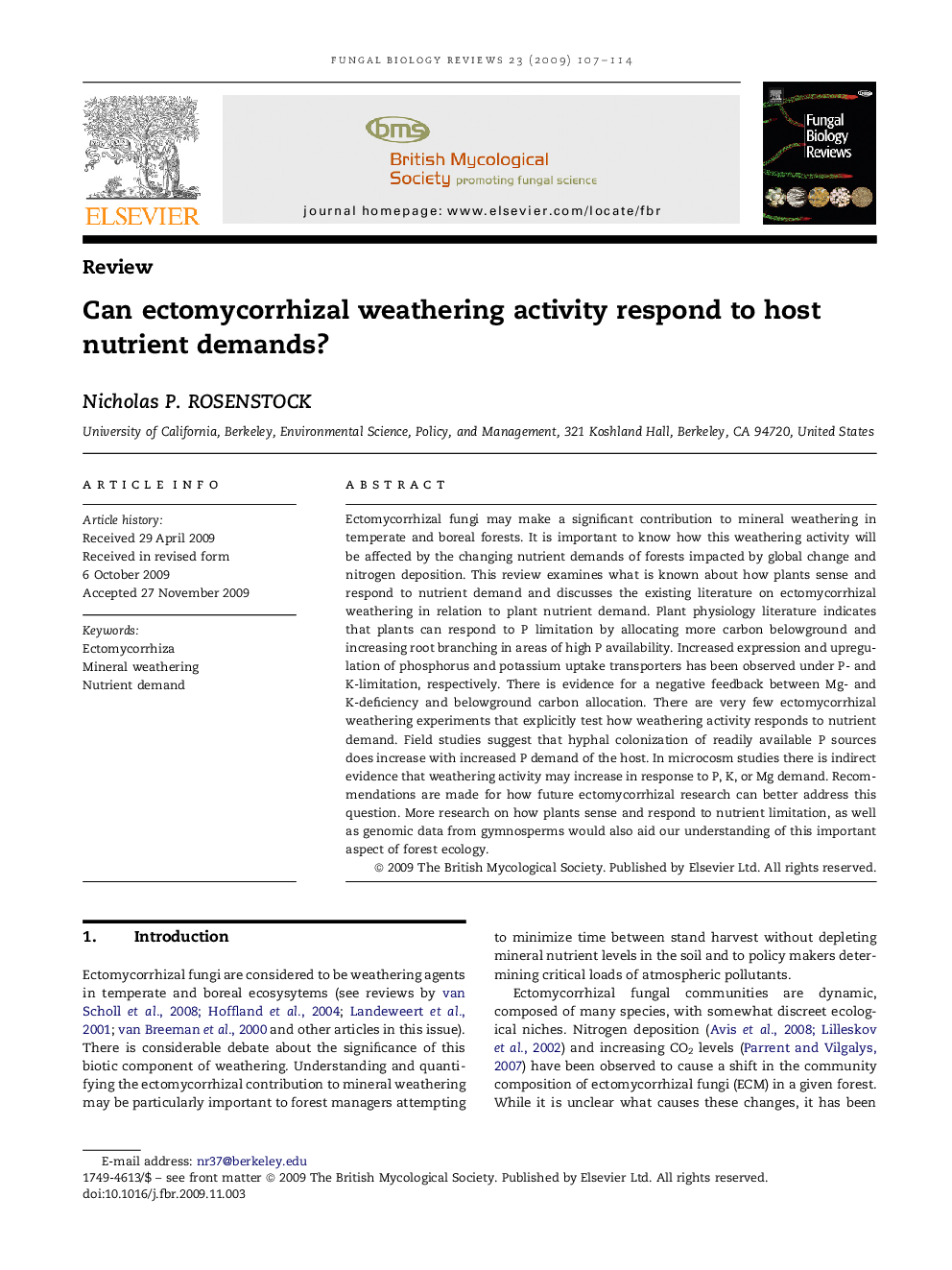 Can ectomycorrhizal weathering activity respond to host nutrient demands?