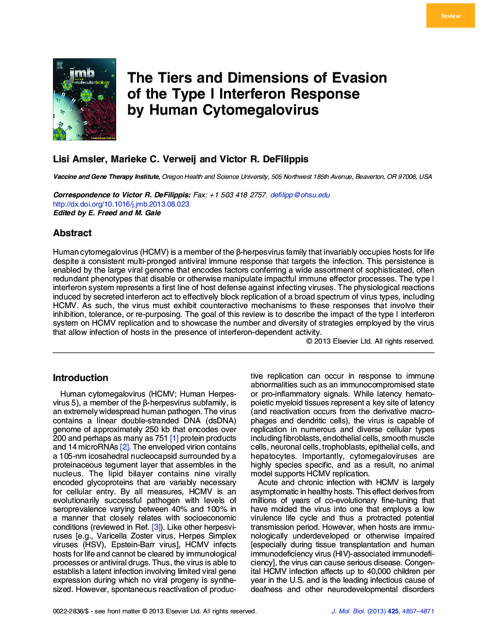 The Tiers and Dimensions of Evasion of the Type I Interferon Response by Human Cytomegalovirus