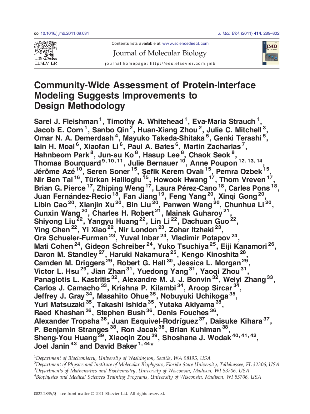 Community-Wide Assessment of Protein-Interface Modeling Suggests Improvements to Design Methodology