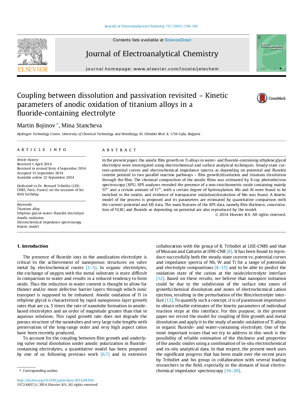 Coupling between dissolution and passivation revisited – Kinetic parameters of anodic oxidation of titanium alloys in a fluoride-containing electrolyte