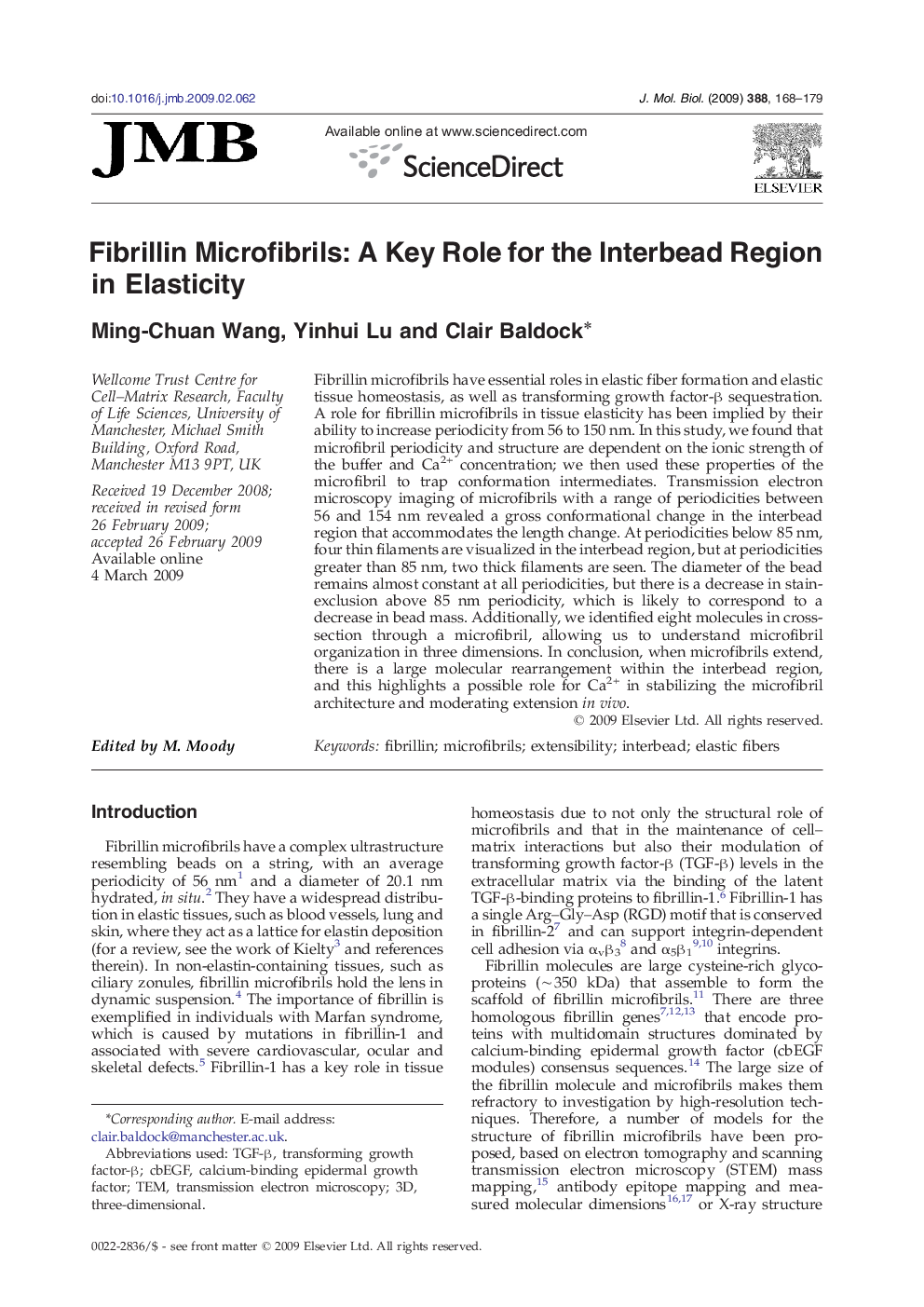 Fibrillin Microfibrils: A Key Role for the Interbead Region in Elasticity