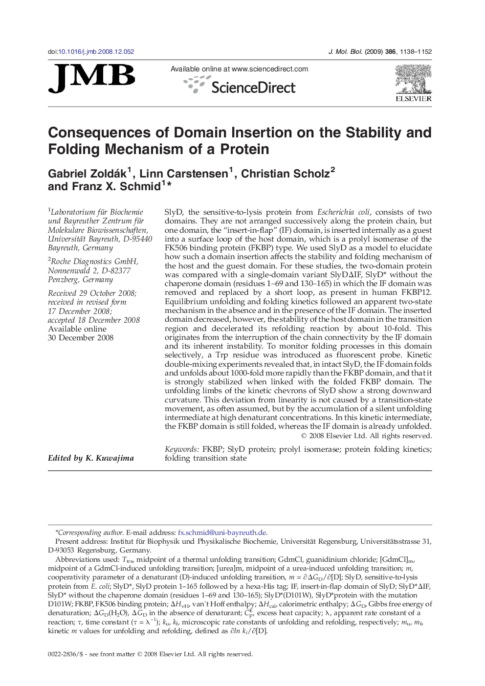 Consequences of Domain Insertion on the Stability and Folding Mechanism of a Protein