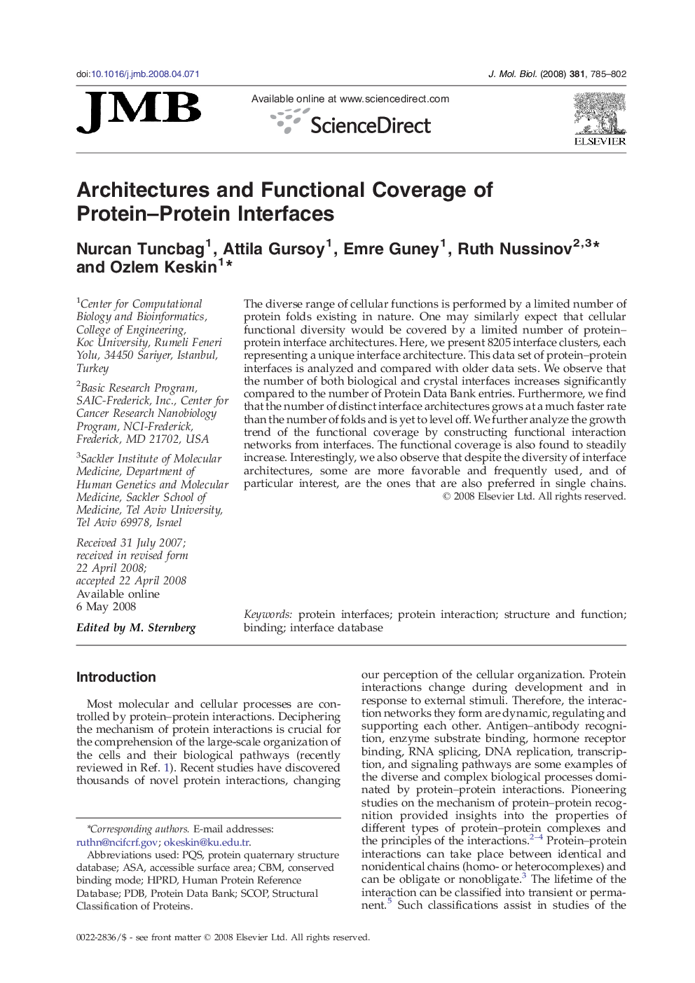 Architectures and Functional Coverage of Protein–Protein Interfaces