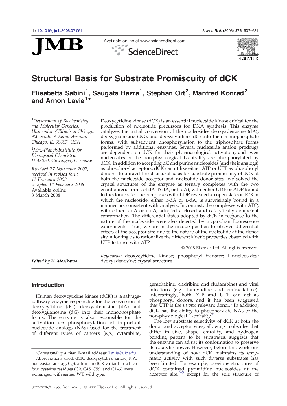 Structural Basis for Substrate Promiscuity of dCK