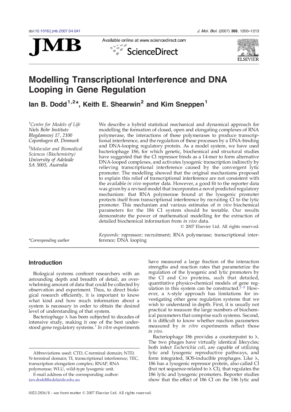 Modelling Transcriptional Interference and DNA Looping in Gene Regulation