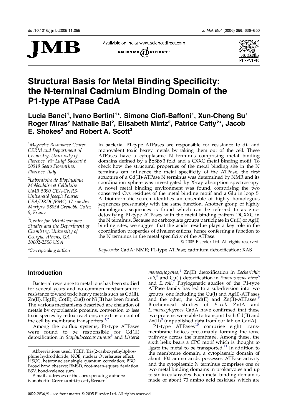 Structural Basis for Metal Binding Specificity: the N-terminal Cadmium Binding Domain of the P1-type ATPase CadA