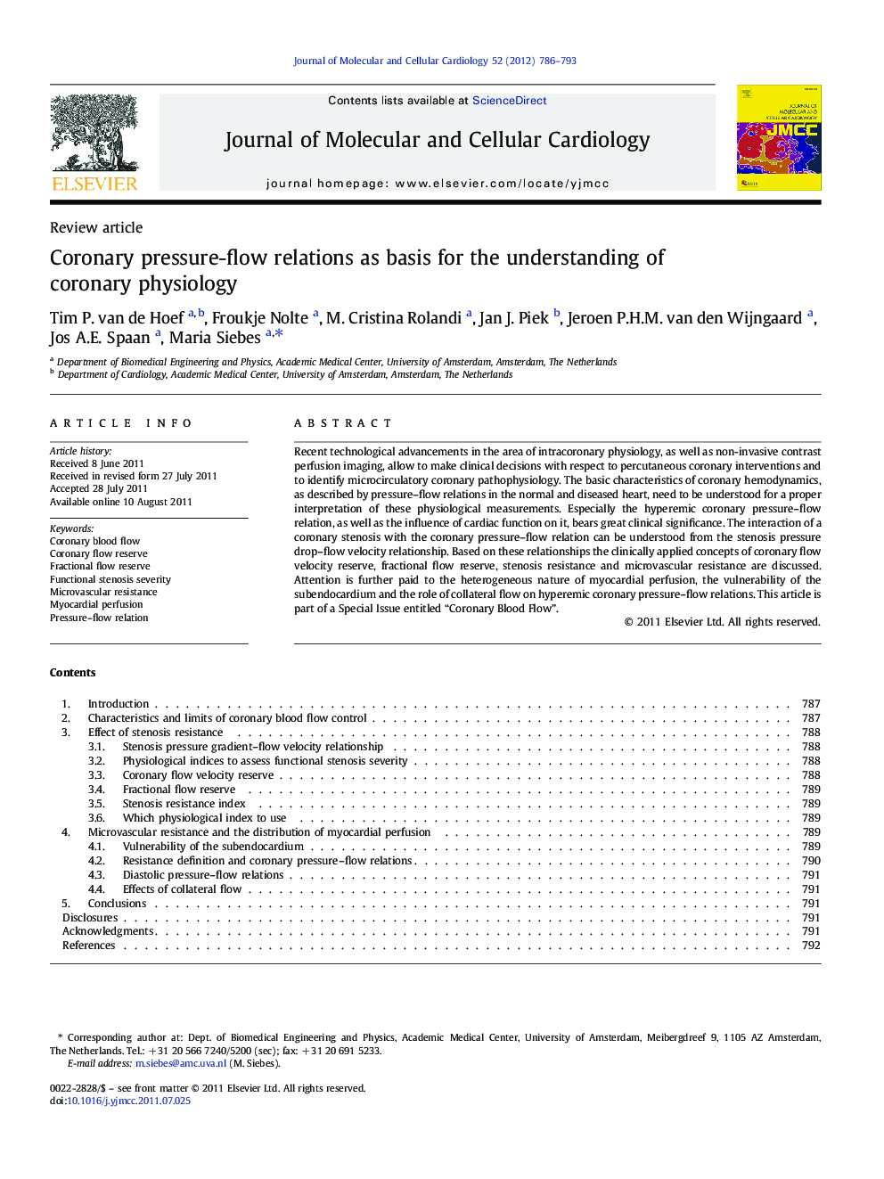 Coronary pressure-flow relations as basis for the understanding of coronary physiology