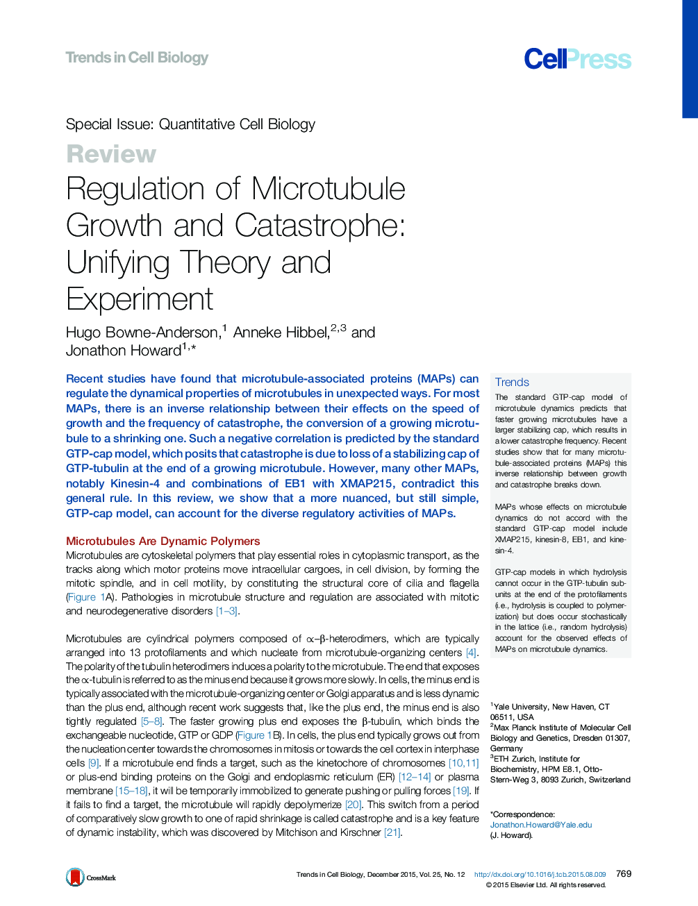 Regulation of Microtubule Growth and Catastrophe: Unifying Theory and Experiment