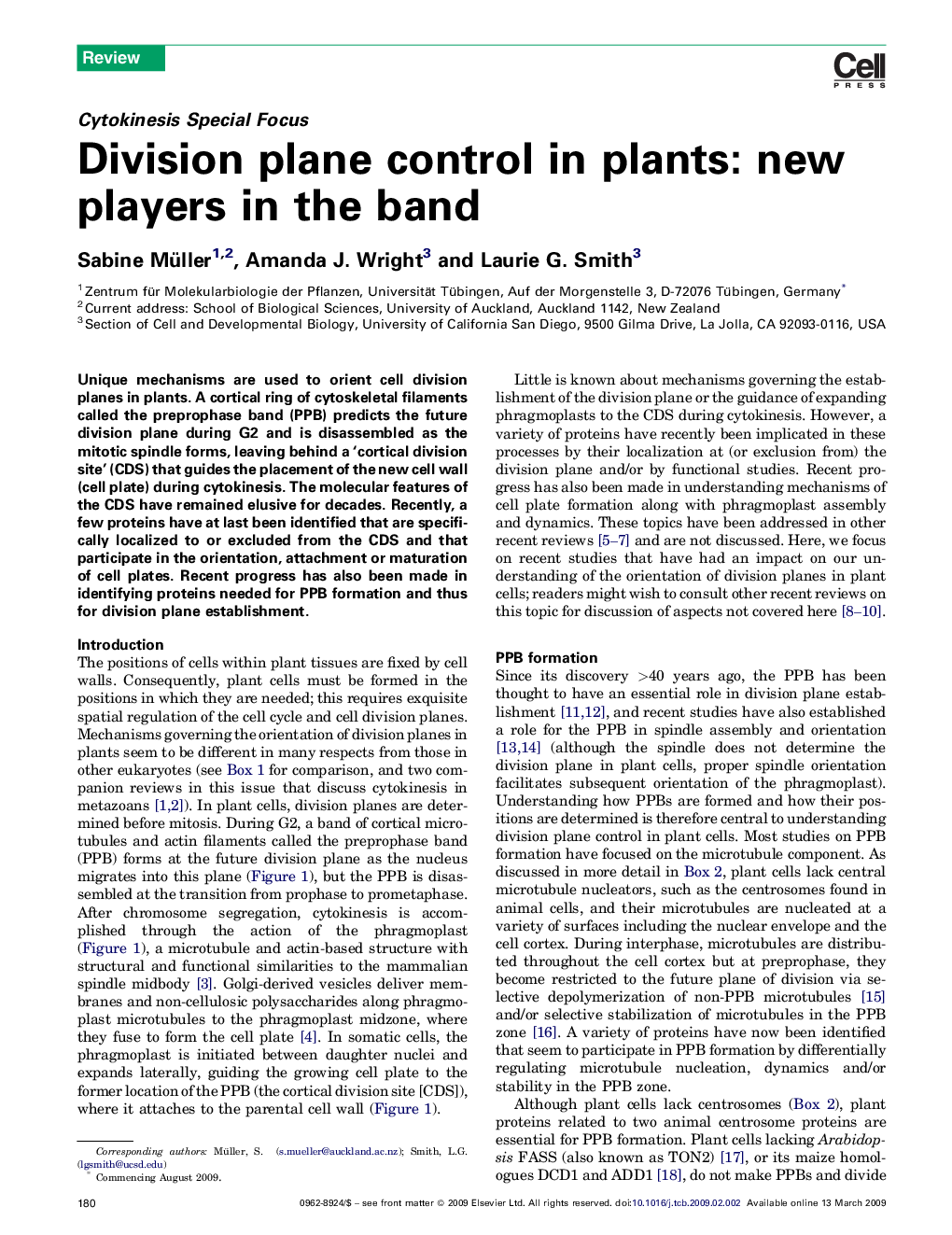 Division plane control in plants: new players in the band
