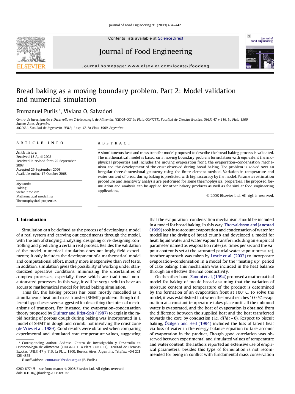 Bread baking as a moving boundary problem. Part 2: Model validation and numerical simulation