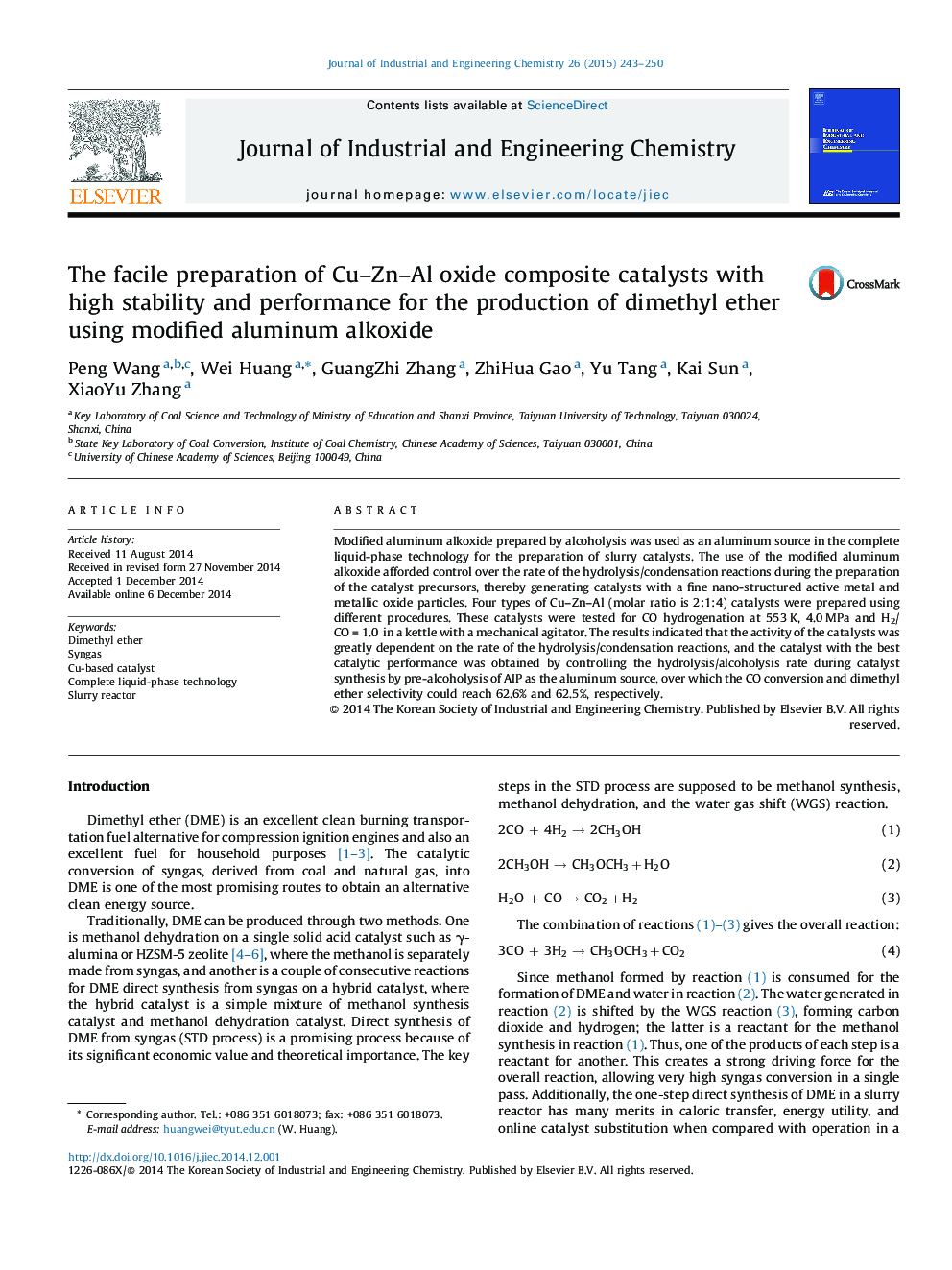 The facile preparation of Cu–Zn–Al oxide composite catalysts with high stability and performance for the production of dimethyl ether using modified aluminum alkoxide