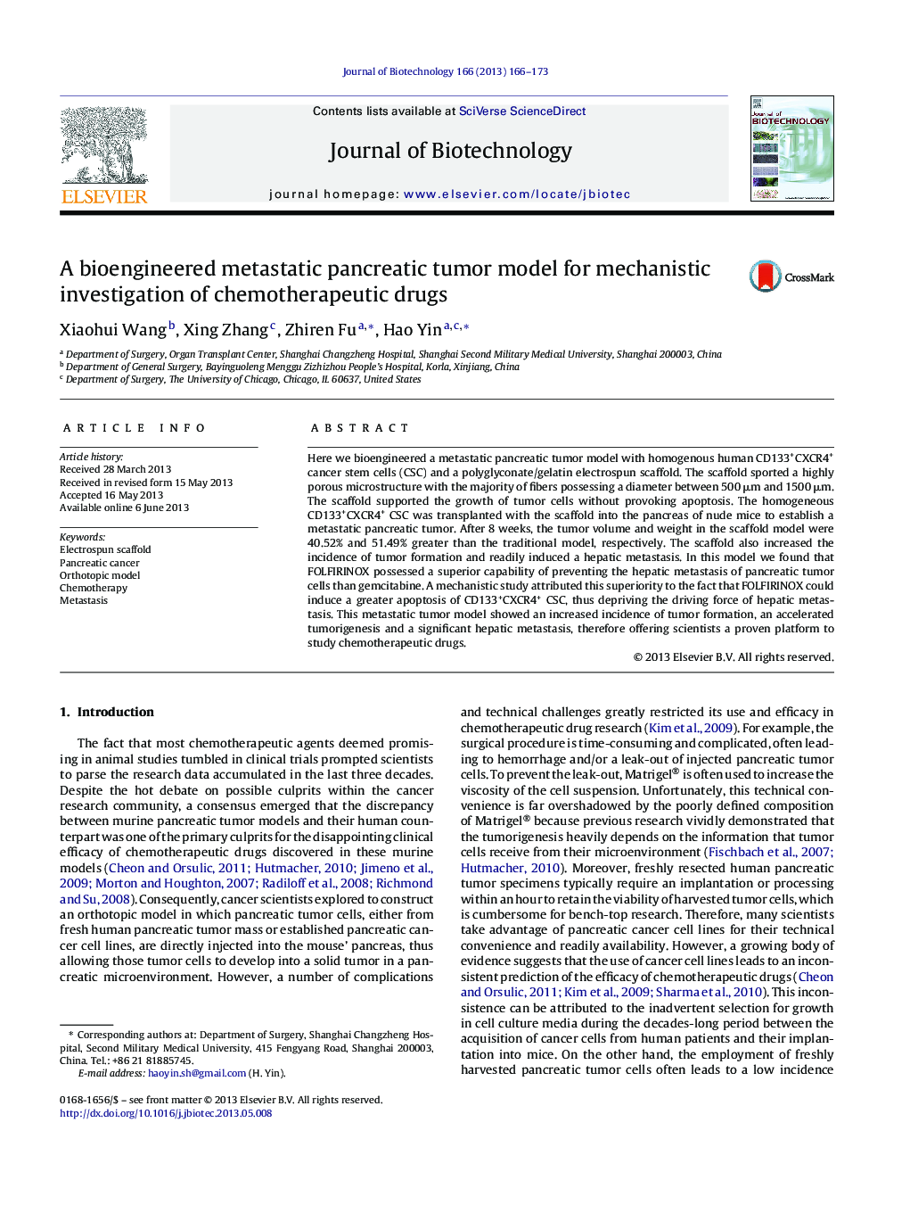 A bioengineered metastatic pancreatic tumor model for mechanistic investigation of chemotherapeutic drugs