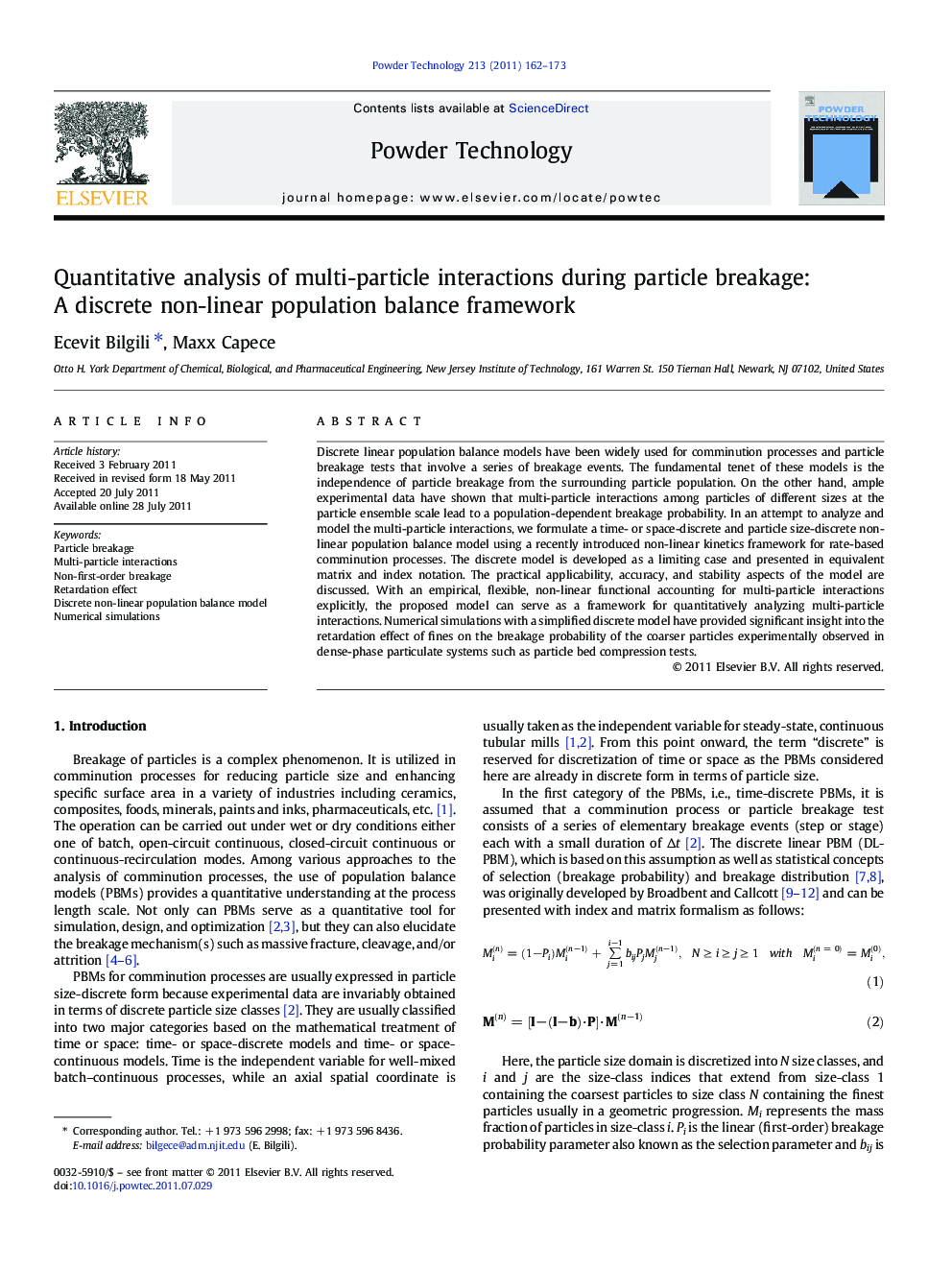 Quantitative analysis of multi-particle interactions during particle breakage: A discrete non-linear population balance framework