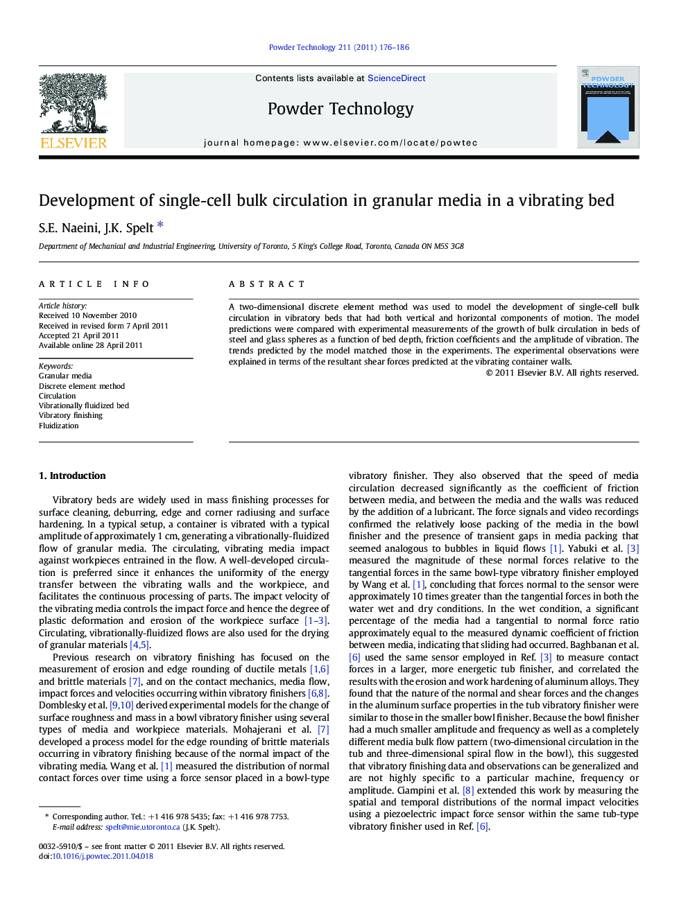 Development of single-cell bulk circulation in granular media in a vibrating bed