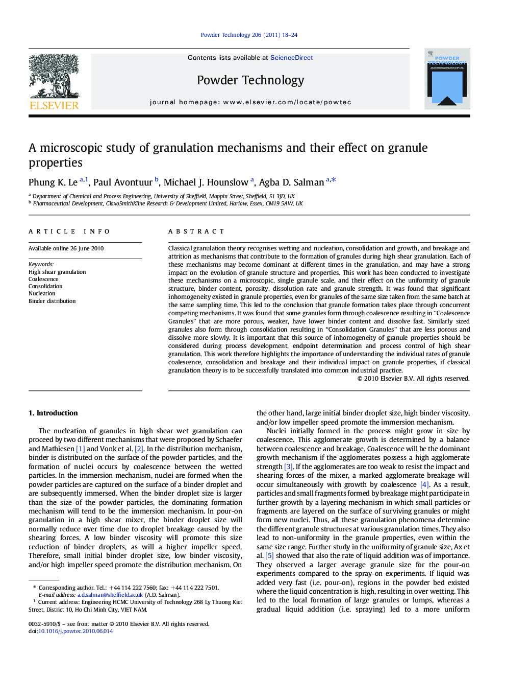 A microscopic study of granulation mechanisms and their effect on granule properties