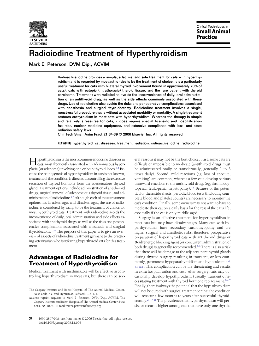 Radioiodine Treatment of Hyperthyroidism