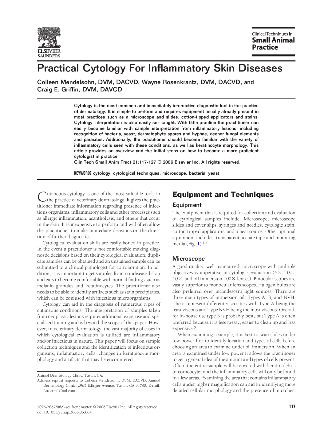 Practical Cytology For Inflammatory Skin Diseases