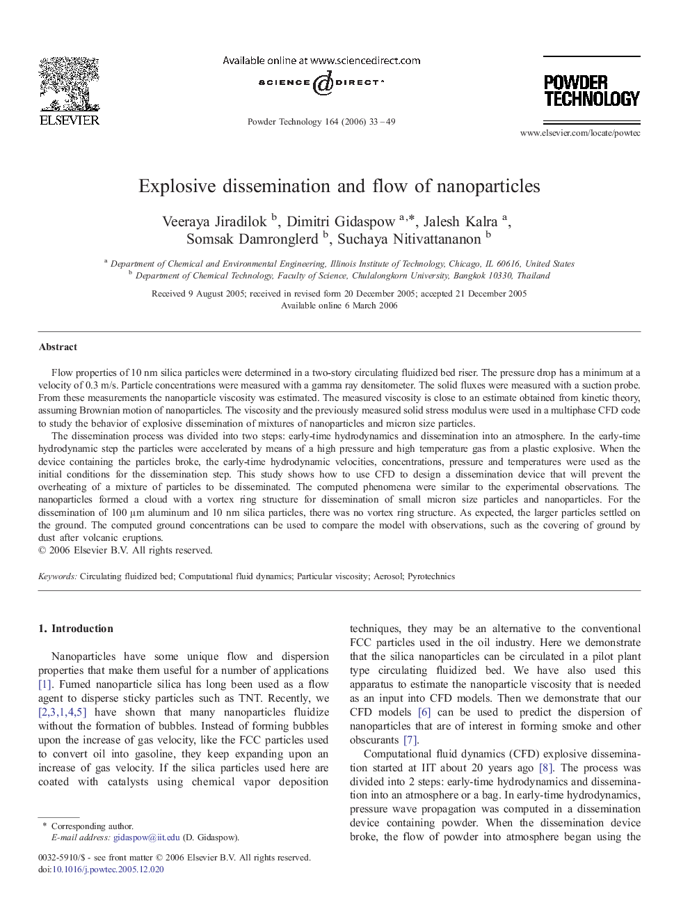 Explosive dissemination and flow of nanoparticles